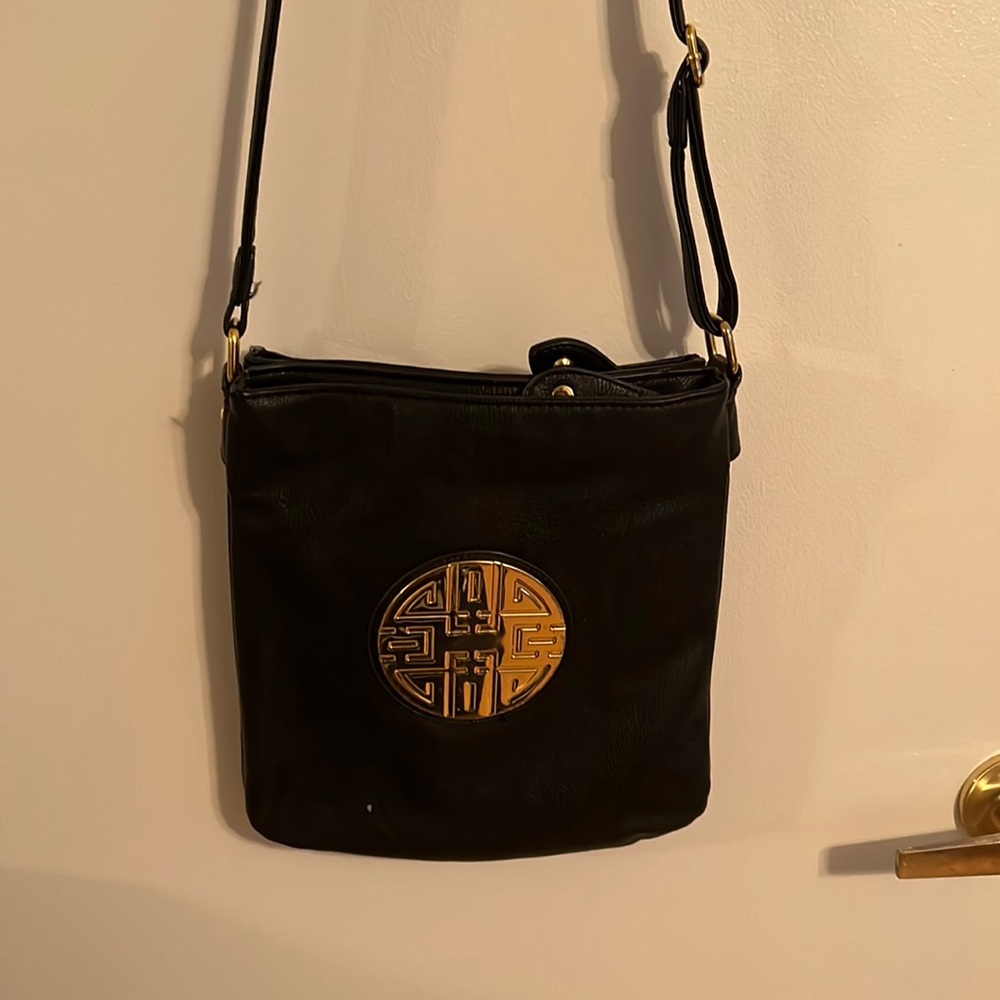 Small black side purse
